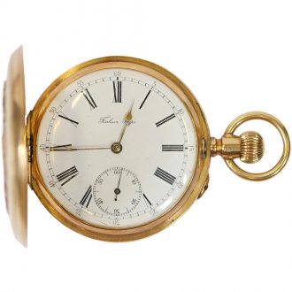 Russian 14K gold full hunter Imperial presentation watch Circa 1890