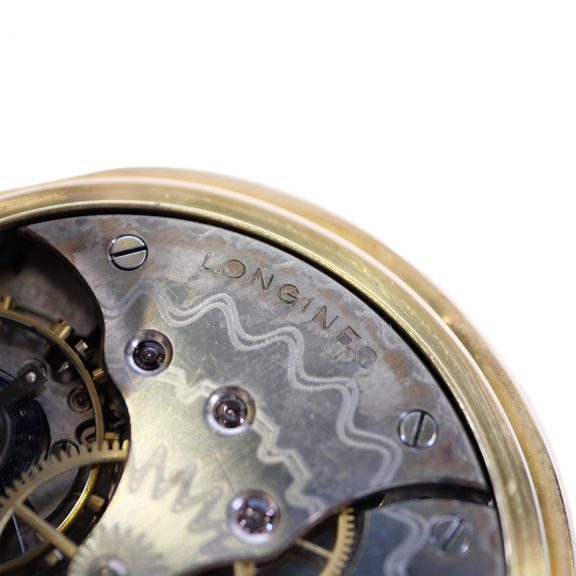 Swiss 18K gold hunting cased lever watch with 24h dial Circa 1910 Swiss 18K gold hunting cased lever watch with 24h dial Circa 1910