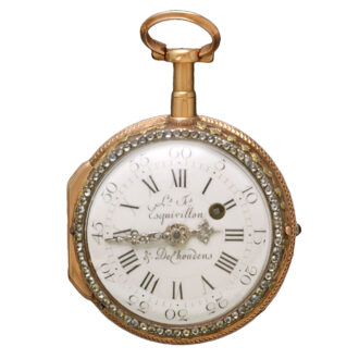 Gold multicolor quarter repeater watch Circa 1775 Gold multicolor quarter repeater watch Circa 1775