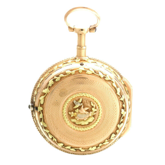 Gold multicolor quarter repeater watch Circa 1775 Gold multicolor quarter repeater watch Circa 1775