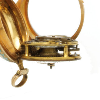 Gold and namelled verge pocket watch Circa 1760