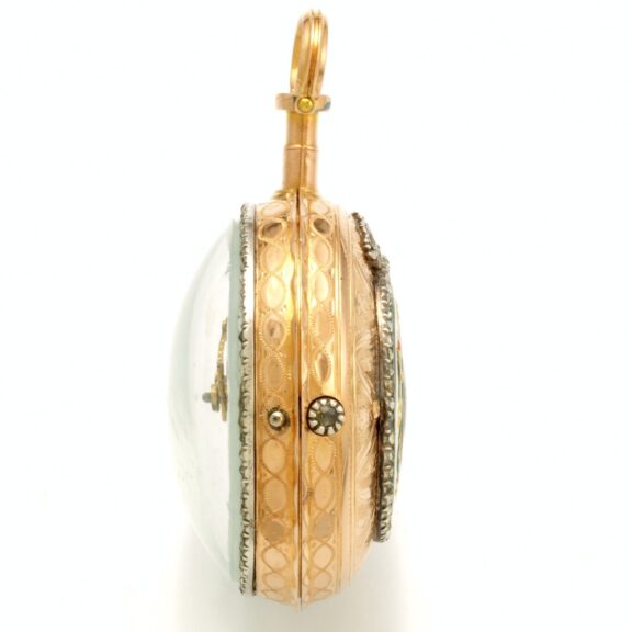 Gold and enamelled verge pocket watch Circa 1760 Gold and enamelled verge pocket watch Circa 1760