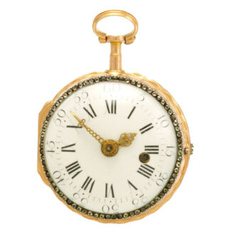 Gold and enamelled verge pocket watch Circa 1760 Gold and enamelled verge pocket watch Circa 1760