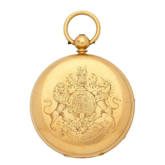 English gold lever watch with Masonic engravings Circa 1862 English gold lever watch with Masonic engravings Circa 1862