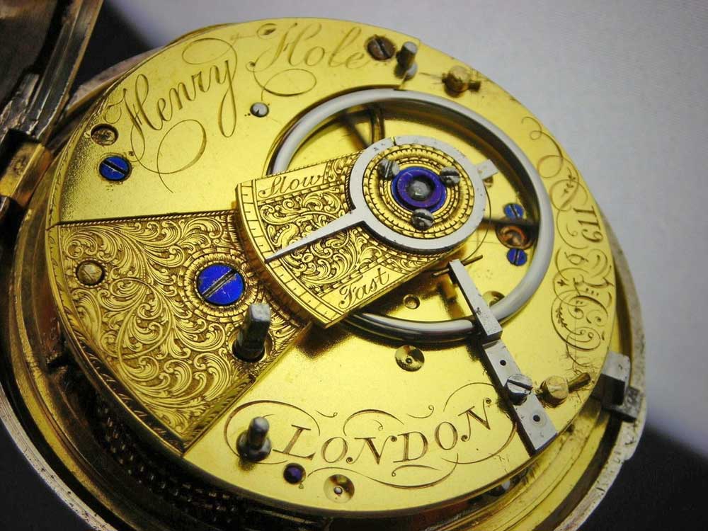 English lever fusee pocket watch