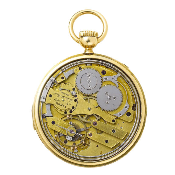 English gold minute repeating lever watch Circa 1860