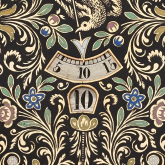 Swiss 18 carat gold and enamel jump hour watch Circa 1890