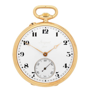 Fine Swiss 18 carat gold keyless wind watch by Breguet Circa 1919