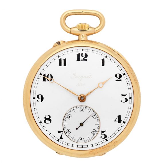 Fine Swiss 18 carat gold keyless wind watch by Breguet Circa 1919