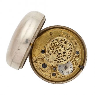 English largesilver Ottoman quadruple case verge watch Circa 1837
