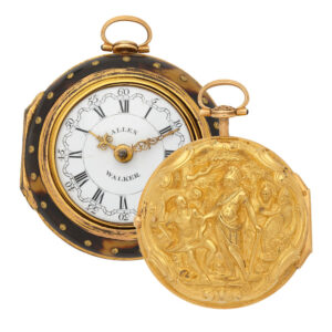 English gold triple cased verge repoussé watch Circa 1785