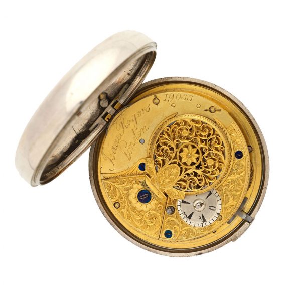 English silver and shagreen verge for the Turkish market Circa 1794 English silver and shagreen verge for the Turkish market Circa 1794