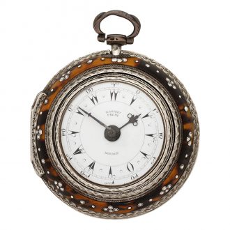 English largesilver Ottoman quadruple case verge watch Circa 1837