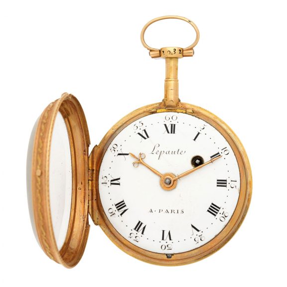 French 18 carat gold and enamel verge pocket watch Circa 1800 French 18 carat gold and enamel verge pocket watch Circa 1800