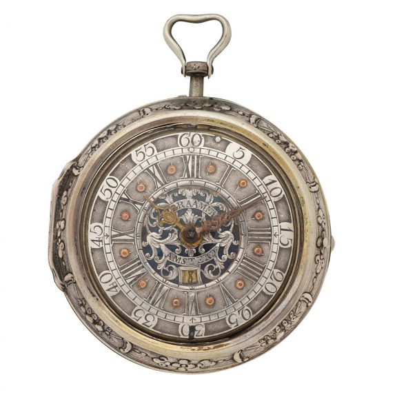 Dutch verge watch with date and enamel decoration Circa 1720 Dutch verge watch with date and enamel decoration Circa 1720