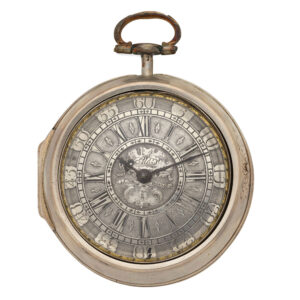 English early plain silver watch made by John May Circa 1700