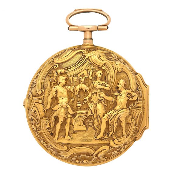 English decorative 18K gold pair cased pocket watch Circa 1797 English decorative 18K gold pair cased pocket watch Circa 1797