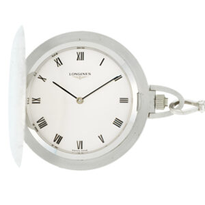 Swiss 18 carat white gold extra flat keyless dress watch Circa 1900