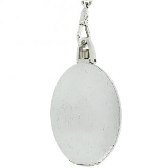 Swiss 18 carat white gold extra flat keyless dress watch Circa 1900