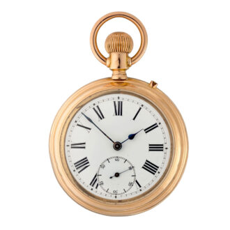 Swiss gold double faced watch with chronograph Circa 1870