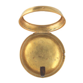 Gold English pair cased verge watch by Tompion Circa 1700