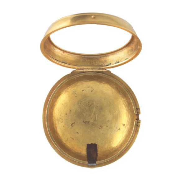 Gold English pair cased verge watch by Tompion Circa 1700 Gold English pair cased verge watch by Tompion Circa 1700