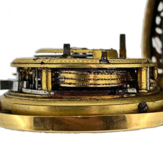 English 18 carat gold quarter repeating verge watch Circa 1749