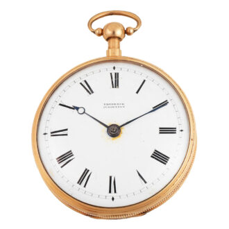 Danish gold quarter repeating cylinder pocket watch Circa 1830