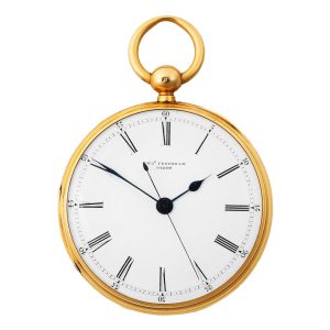 English 18 carat gold lever watch with centre seconds Circa 1868