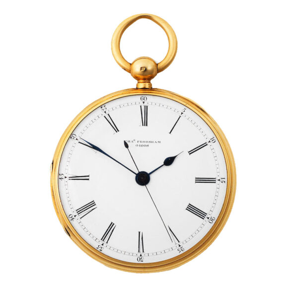 English 18 carat gold lever watch with centre seconds Circa 1868