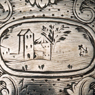 English silver pair cased repoussé watch with alarm Circa 1695