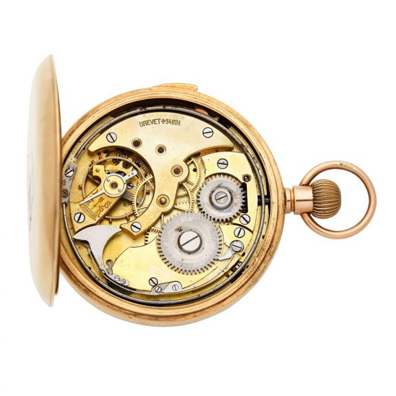 English 9K gold quarter repeating lever watch Circa 1913 English 9K gold quarter repeating lever watch Circa 1913