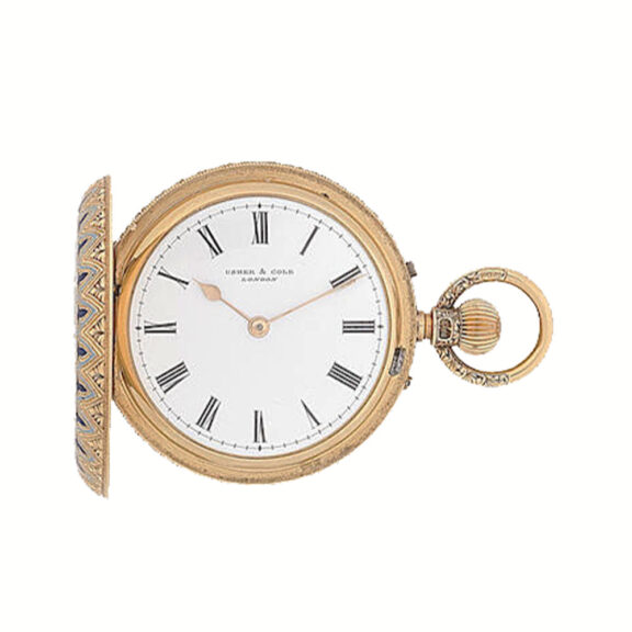 Fine English gold watch made for the Indian market Circa 1893 Fine English gold watch made for the Indian market Circa 1893