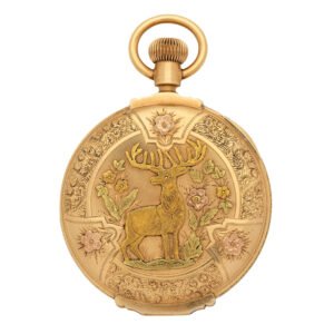 American 14 carat gold keyless wind pocket watch Circa 1917