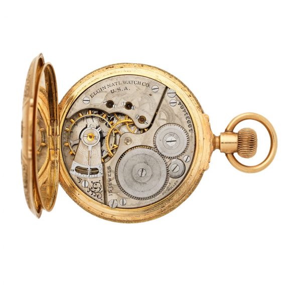 American 14 carat gold keyless wind pocket watch Circa 1917 American 14 carat gold keyless wind pocket watch Circa 1917