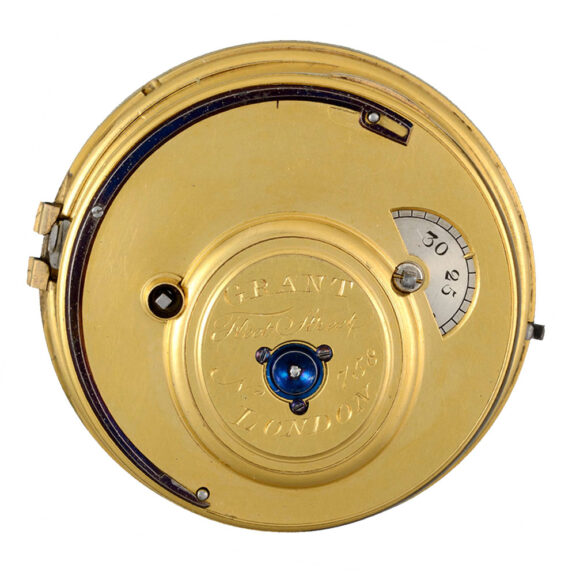 A large half quarter repeating duplex in a silver case Circa 1790 A large half quarter repeating duplex in a silver case Circa 1790