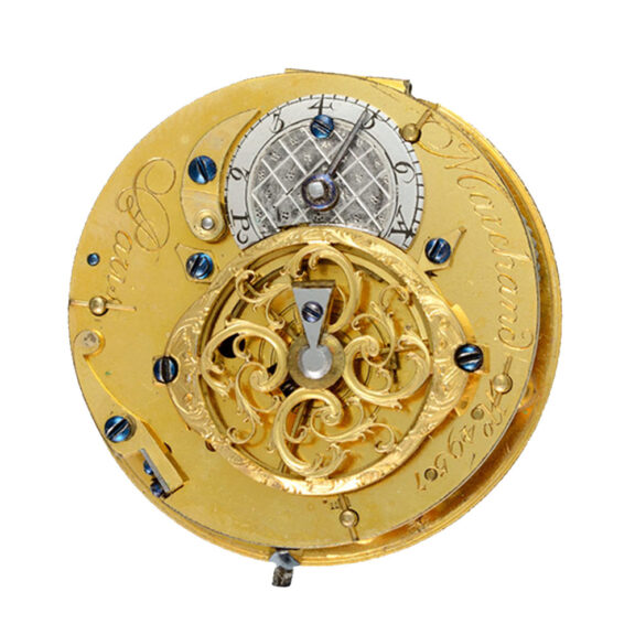 A French verge watch in a gold and enamel case Circa 1780 A French verge watch in a gold and enamel case Circa 1780