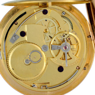 A French cylinder watch and fine gold and enamel case Circa 1785