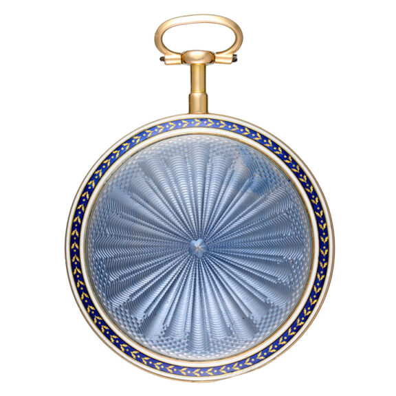 A French cylinder watch and fine gold and enamel case Circa 1785