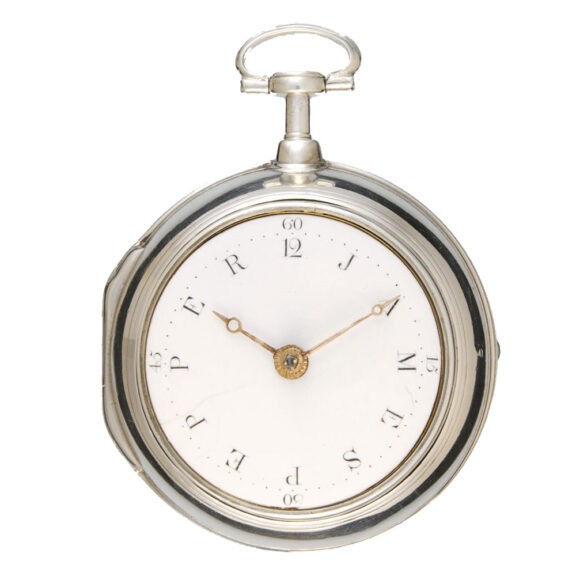 English verge, the dial with the name of the first owner Circa 1786