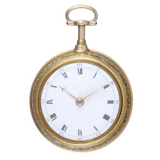 A English gold half quarter repeating cylinder watch Circa 1788