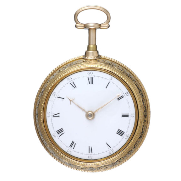 A English gold half quarter repeating cylinder watch Circa 1788
