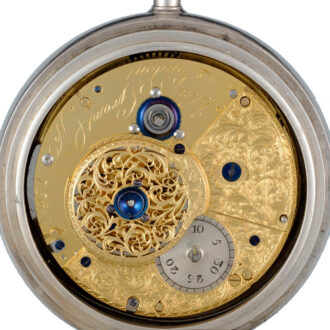 A large half quarter repeating duplex in a silver case Circa 1790 A large half quarter repeating duplex in a silver case Circa 1790