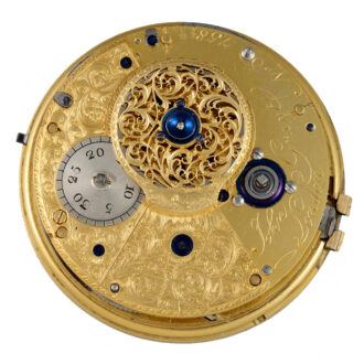 A large half quarter repeating duplex in a silver case Circa 1790 A large half quarter repeating duplex in a silver case Circa 1790