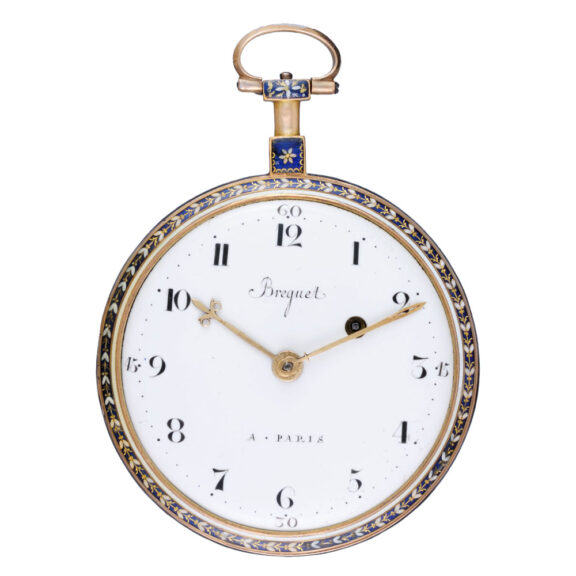 A French verge in a gold and enamel consular case Circa 1790 A French verge in a gold and enamel consular case Circa 1790
