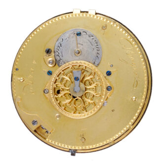 A French verge in a gold and enamel consular case Circa 1790
