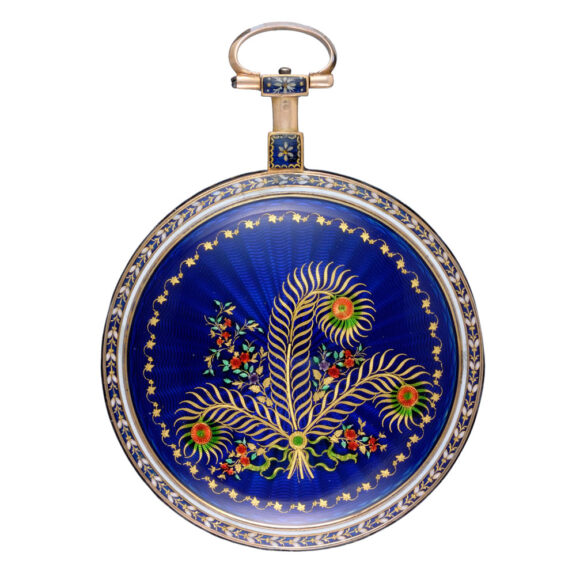 A French verge in a gold and enamel consular case Circa 1790