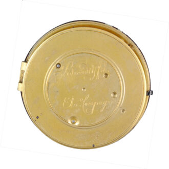 French 18K gold eight day cylinder calendar watch Circa 1790