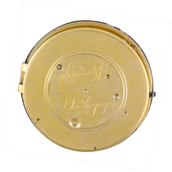 French 18K gold eight day cylinder calendar watch Circa 1790 French 18K gold eight day cylinder calendar watch Circa 1790