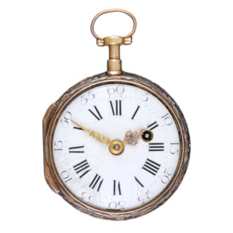 French verge in three colour gold and enamel case Circa 1790